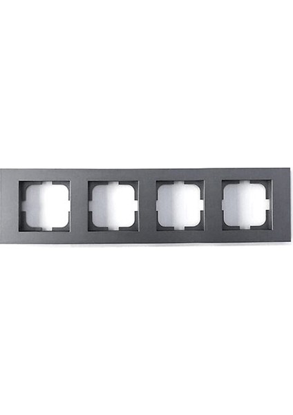 Grano Metalik Dörtlü Çerçeve Füme