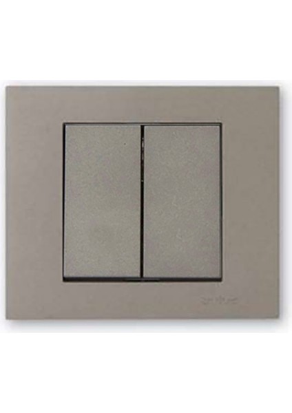 Grano Metalik Komütatör Antrasit + Antrasit Çerçeve