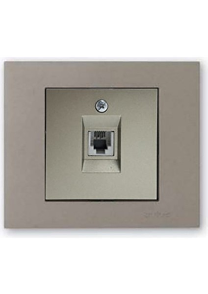 Grano Metalik Numeris Telefon Prizi Antrasit + Antrasit Çerçeve