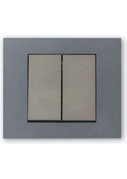 Grano Metalik Komütatör Antrasit + Füme Çerçeve