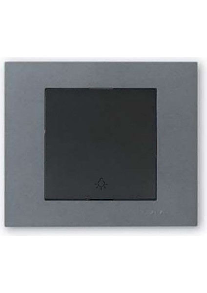 Grano Metalik Light Anahtar Siyah + Füme Çerçeve