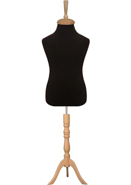 1 Yaş Iğne Batabilen Siyah Kumaş Çocuk Terzi Mankeni Prova Mankeni Vitrin Mankeni modelleri