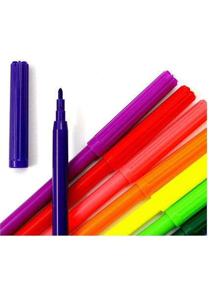 Keçeli Boya Kalemi 12 Li 1 Paket Keçeli Kalem 12 Renk Keçe Uçlu Boya Kalemi Renkli Boya Kalemleri fiyatları