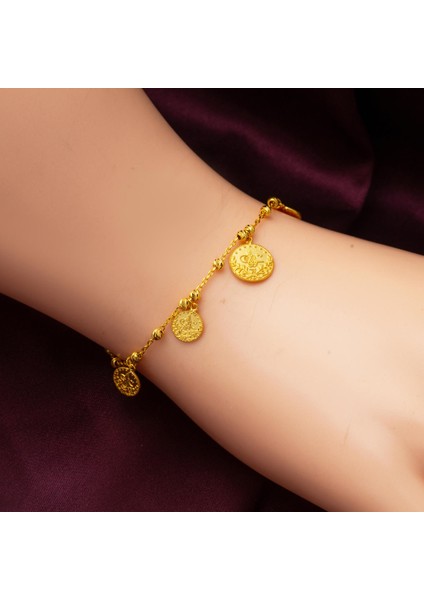 14 Ayar Tuğralı Dorika Altın Bileklik fiyatları