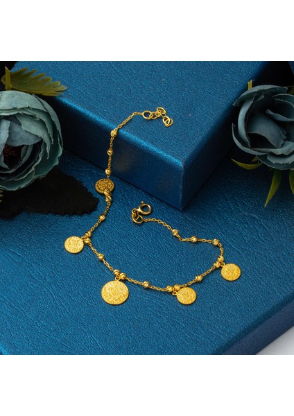 14 Ayar Tuğralı Dorika Altın Bileklik modelleri