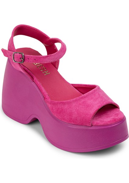 Pembe Süet Kadın Sandalet - DLG10ZPMBC01 indirimleri