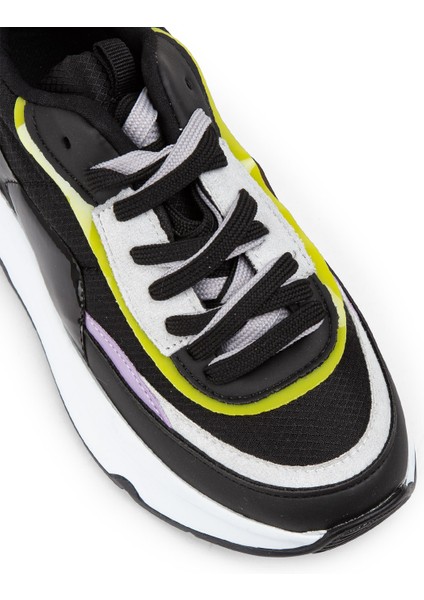 Siyah Sneaker Kadın Ayakkabı - SP160ZSYHC01