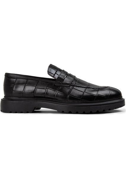 DeeryDeri Siyah Loafer Erkek Ayakkabı - 01878MSYHE03