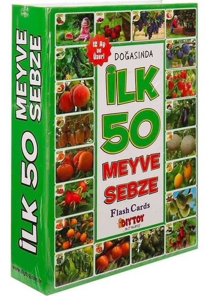 Diytoy Ilk 50 Meyve Sebze Hafıza Kartları