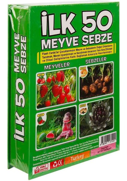 Diytoy Ilk 50 Meyve Sebze Hafıza Kartları