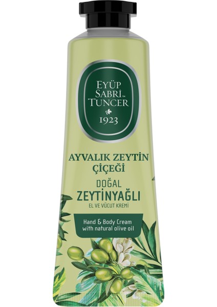 Doğal Ayvalık Zeytin Çiçeği Zeytinyağlı El ve Vücut Kremi 50ML