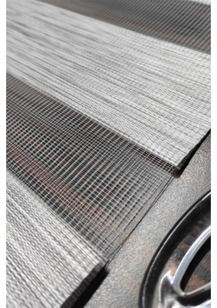 Modern Soft Bambu Zebra Perde Alüminyum Kasalı - Gri modelleri