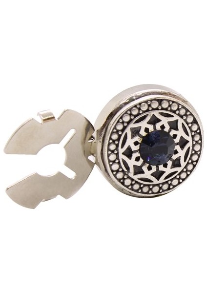 Lacivert Taşlı Gömlek Yaka Düğmesi