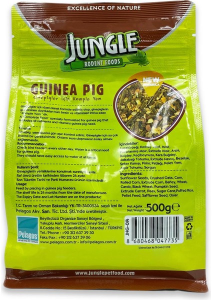 Ginepig Yemi 500GR
