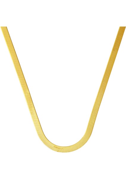 14 Ayar Ezme Zincir Altın Kolye 45 Cm. modelleri
