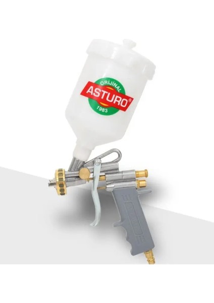 Boya Tabancası Üst Depolu Asturo 1,8mm Boya Ucu