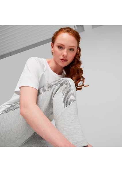 Evostripe High Waist Kadın Gri Eşofman Altı