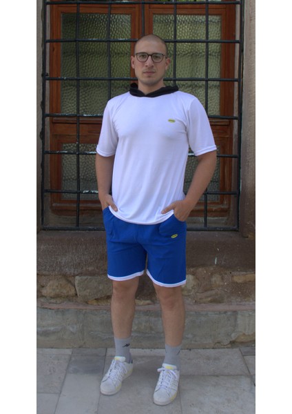 Kabartma Baskılı Alt Üst Şort Tshirt Eşofman Takımı