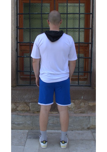 Kabartma Baskılı Alt Üst Şort Tshirt Eşofman Takımı
