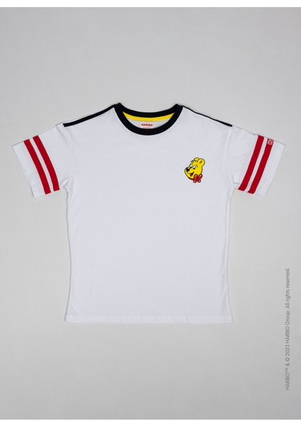 Baskılı Beyaz Erkek Çocuk T-Shirt HRBTXT003 modelleri
