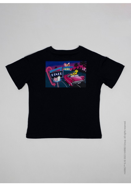 Baskılı Lacivert Erkek Çocuk T-Shirt HRBTXT007 fırsatları