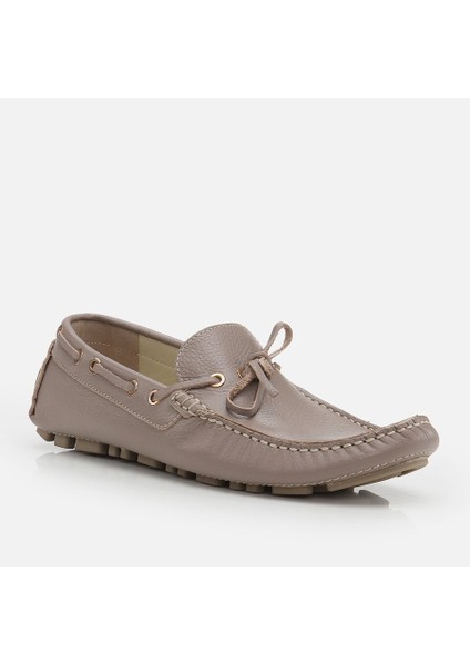 02AYH265340A450 Hakiki Deri Vizon Erkek Loafer