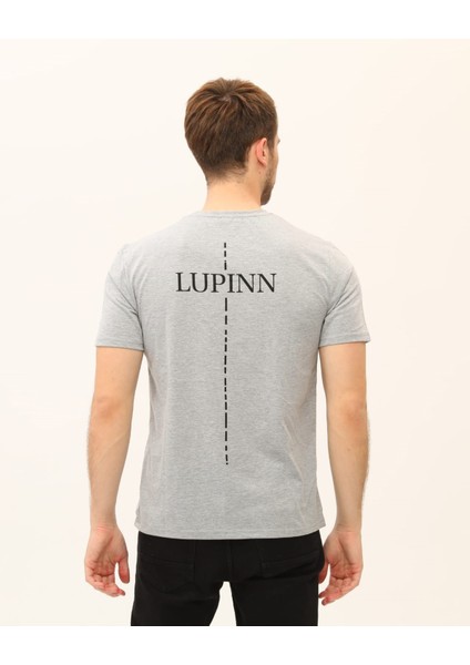 Sırt Baskılı Gri Erkek T-Shirt fiyatları