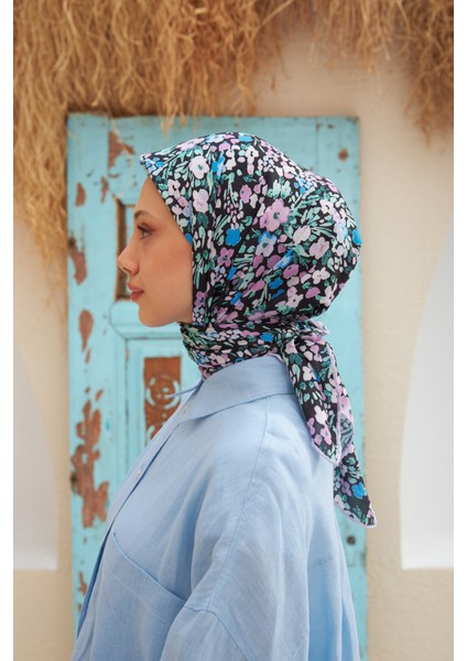 Colorday Etnia Eşarp Siyah Pembe 1134-09