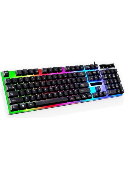 Concord C-59 Gökkuşağı Nefes Efektli Aydınlatma Gaming Oyuncu Klavye Q Tr