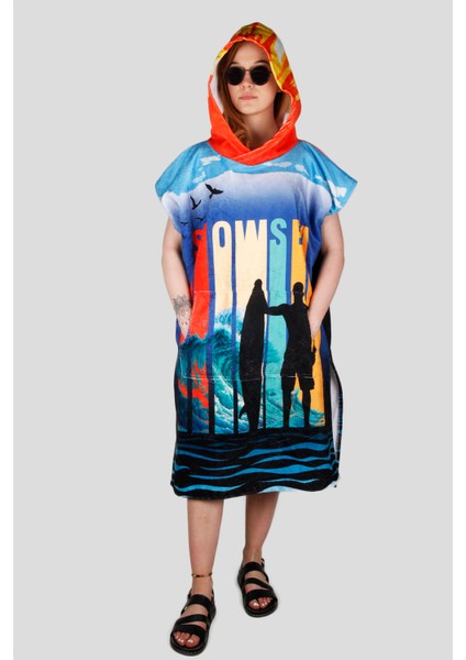 Sp1024 Özel Tasarım Plaj Havlu Panço, Sörf Panço fiyatları