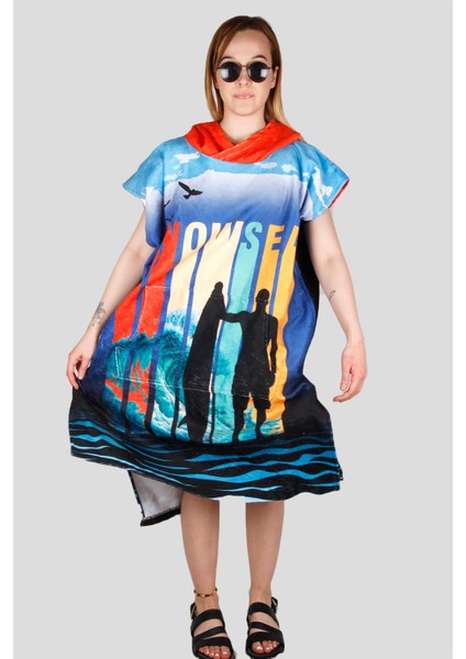 Sp1024 Özel Tasarım Plaj Havlu Panço, Sörf Panço fırsatları