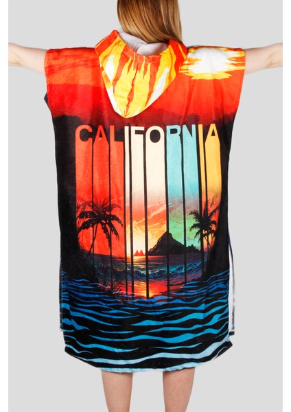 Sp1024 Özel Tasarım Plaj Havlu Panço, Sörf Panço modelleri