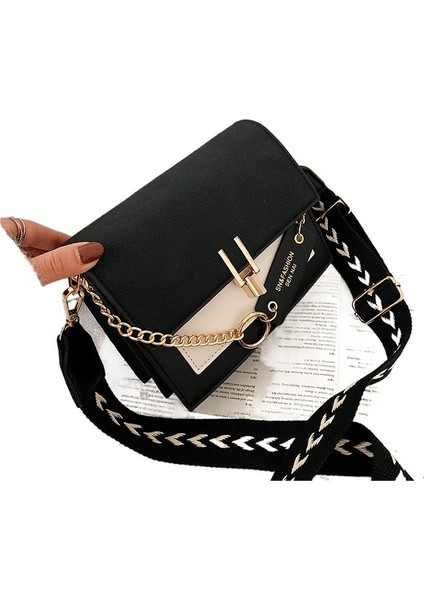 Çanta Kadın Tek Omuz Messenger Buzlu Renk Kontrast Küçük Kare Çanta (Yurt Dışından)