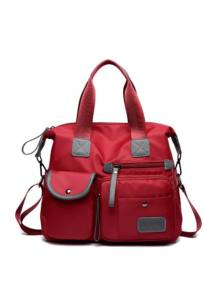 Bayan Çantası Naylon Anne Çantası Tek Omuz Messenger Seyahat Çantası (Yurt Dışından)