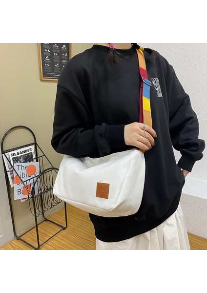 Tuval Kadın Çantası Sırt Çantası Renkli Omuz Askısı Omuz Çantası Retro Çanta (Yurt Dışından) fiyatları