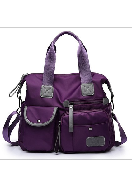 Bayan Çantası Naylon Anne Çantası Tek Omuz Messenger Seyahat Çantası (Yurt Dışından)