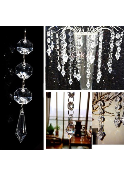 10x Berrak Kristal Gözyaşı Avizeleri Asma Kristal Kolyeler Boncuklar (Yurt Dışından)