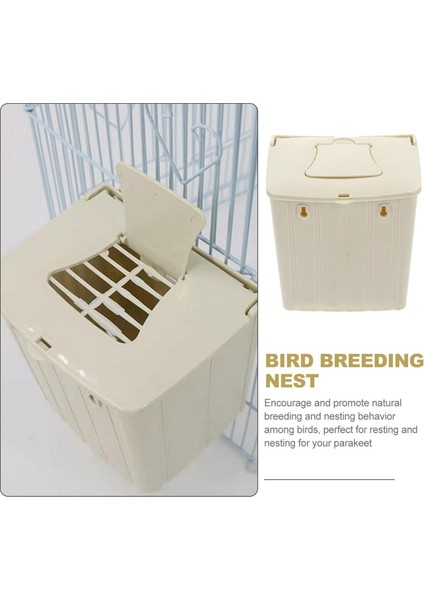 Kuş Kulübe Kutusu Dip Içi Boş Tasarım Üreme Kutusu Kuş Kafesi Budgerigars (Yurt Dışından)