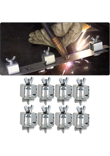 8 Pcs Çelik Kaynak Kelepçeleri Otomatik Panel Metal Onarımı Için Spot Kaynak Klipsleri (Yurt Dışından)