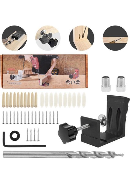 Cep Deliği Jig Saw Adım Eğik Matkap Boynaz Bit Aracı Siyah (Yurt Dışından) fırsatları