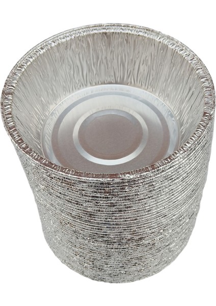 Derin Alüminyum Folyo Teneke Pasta Tavaları Pişirme Için Tek Kullanımlık Kavurma 240ml 50pcs (Yurt Dışından)