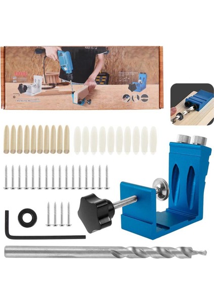 Cep Deliği Jig Saw Adım Eğik Matkap Tornavida Bit Tool Mavi (Yurt Dışından) modelleri