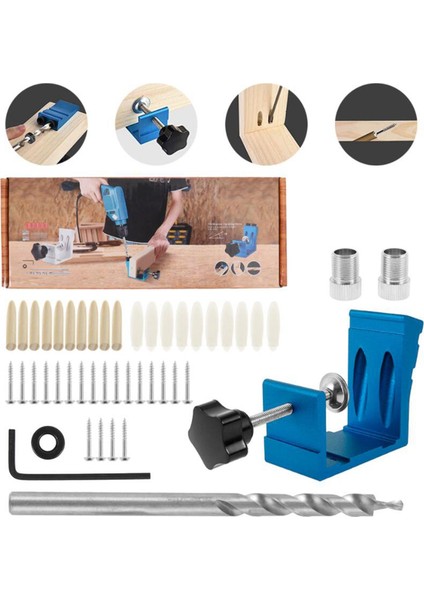 Cep Deliği Jig Saw Adım Eğik Matkap Tornavida Bit Tool Mavi (Yurt Dışından) fırsatları