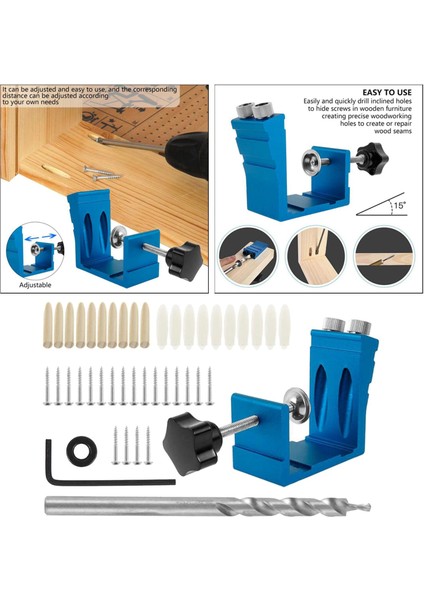 Cep Deliği Jig Saw Adım Eğik Matkap Tornavida Bit Tool Mavi (Yurt Dışından) indirimleri