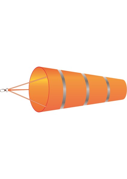 60cm Rüzgar Rüzgar Ölçümü Su Geçirmez Dış Mekan Çiftliği Yansıtıcı Kemer Turuncu (Yurt Dışından)