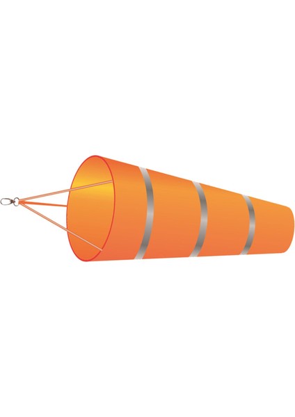 60cm Rüzgar Rüzgar Ölçümü Su Geçirmez Dış Mekan Çiftliği Yansıtıcı Kemer Turuncu (Yurt Dışından)