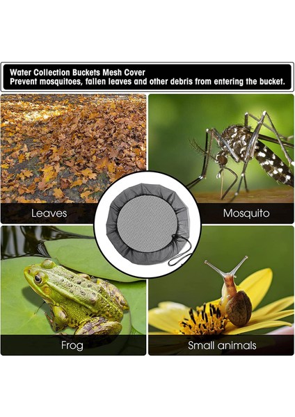 Yağmur Fıçıları Için Drawstring Yağmur Hasat Aracı İle 1x Mesh Kapağı Açık (Yurt Dışından) modelleri