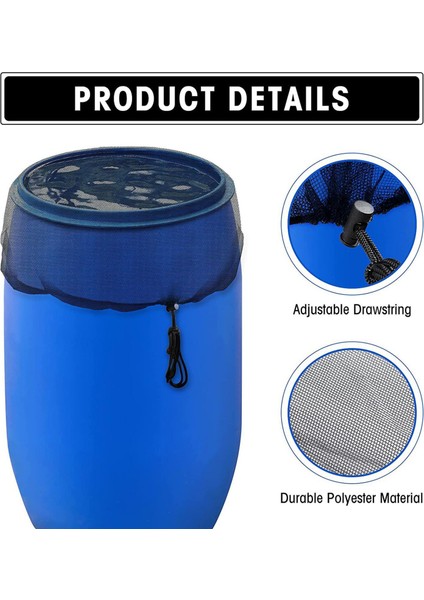 Yağmur Fıçıları Için Drawstring Yağmur Hasat Aracı İle 1x Mesh Kapağı Açık (Yurt Dışından) fırsatları