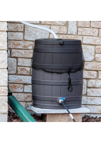 Yağmur Fıçıları Için Drawstring Yağmur Hasat Aracı İle 1x Mesh Kapağı Açık (Yurt Dışından) indirimleri