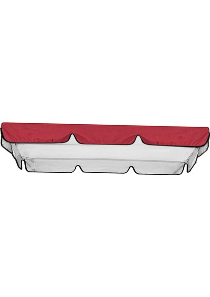 Açık 3 Koltuk Salıncak Gölgelik Kapağı Yedek Bahçe Salıncak Üst Tente Kırmızı 195x125x15cm (Yurt Dışından) fiyatları